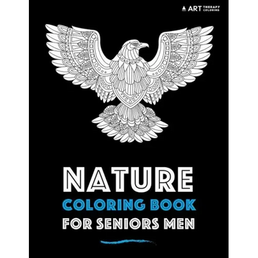 Nature Coloring Book For Seniors Men