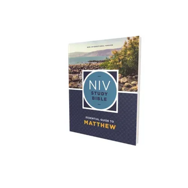 NIV Study Bible Essential Guide to Matthew, Paperback, Red Letter, Comfort Print Softcover