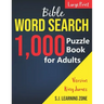 1,000: Bible Word Search Puzzle Book for Adults: King James Version (Large Print)
