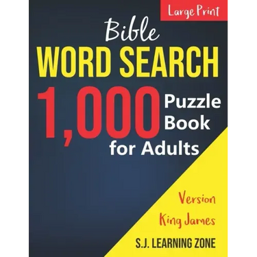 1,000: Bible Word Search Puzzle Book for Adults: King James Version (Large Print)