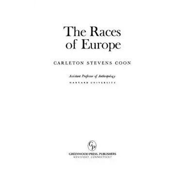 The Races of Europe