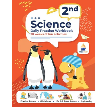 2nd Grade Science: Daily Practice Workbook 20 Weeks of Fun Activities (Physical, Life, Earth and Space Science, Engineering Video Explanations Include