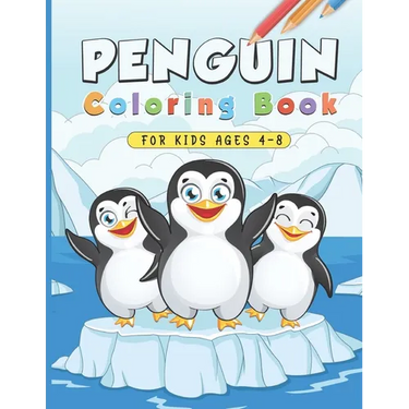 Penguin Coloring Book: Funny Penguin Colouring Kids Teens Lover Animal 28 Pages
