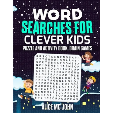 Word Search for Clever Kids: Puzzle and Activity Book, Brain Games