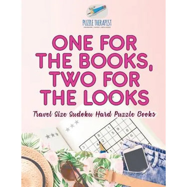 One for the Books, Two for the Looks Travel Size Sudoku Hard Puzzle Books