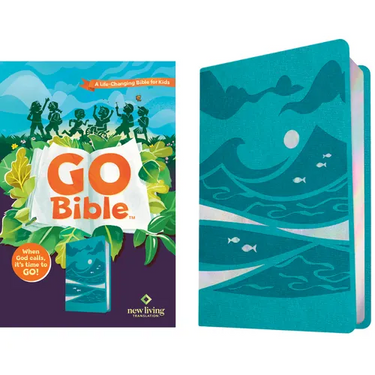 NLT Go Bible for Kids (Leatherlike, Teal Ocean): A Life-Changing Bible for Kids