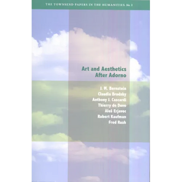Art and Aesthetics After Adorno