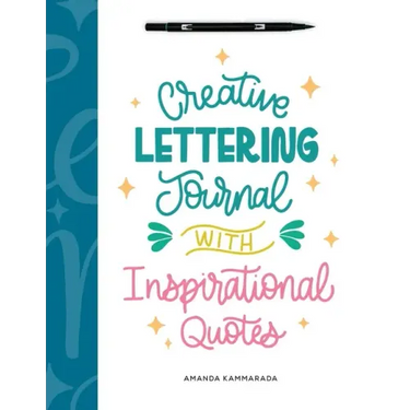 Creative Lettering Journal with Inspirational Quotes