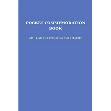 Pocket Commemoration Book