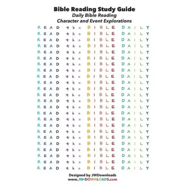 Read the Bible Daily - Bible Reading Guide, Event and Character Exploration