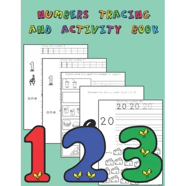 Number Tracing and Activity Book: Counting, Tracing, Writing, Reading, Matching Activities for Preschool through Kindergarten