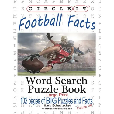 Circle It, Football Facts, Word Search, Puzzle Book
