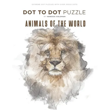 Animals of the World - Dot to Dot Puzzle (Extreme Dot Puzzles with over 30000 dots): 40 Puzzles - Dot to Dot Books for Adults - Challenges to complete
