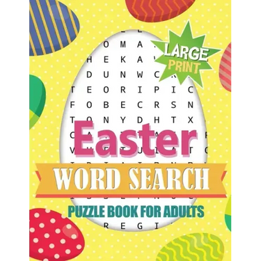 Easter Word Search Puzzle Book for Adults Large Print: Activity Book for Adults + Bonus Games (Mazes & Sudoku)! Brain Exercise, Fun, and Relaxation in