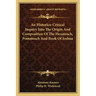 An Historico-Critical Inquiry Into the Origin and Composition of the Hexateuch, Pentateuch and Book of Joshua