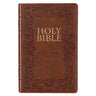 KJV Bible Deluxe Gift (Faux Leather, Medium Brown)