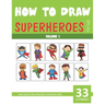 How to Draw Superheroes for Kids - Volume 1