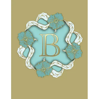 B: 100 Pages 8.5" X 11" Monogram Notebook College Ruled Line Paper