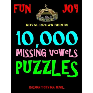 10,000 Missing Vowels Puzzles