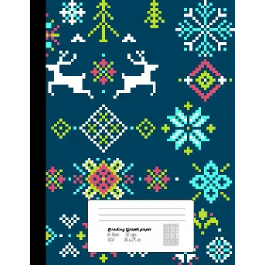 Beading Graph Paper: 8.5x11 Graph Paper for Design Beading Pattern- Beading on a Loom- Peyote Stitch Bead work, Bead Jewelry Bracelet /120 pages