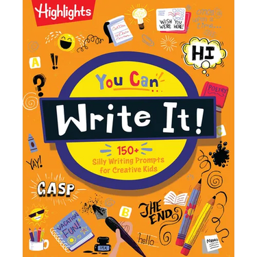 You Can Write It!: Creative Writing Book for Kids with Over 175 Storytelling Prompts, Writing Activities and Word Puzzles, Fun Gift for Kids Ages 6 an
