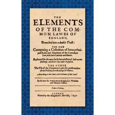 The Elements of the Common Laws of England (1630)