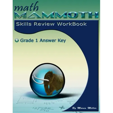 Math Mammoth Grade 1 Skills Review Workbook Answer Key