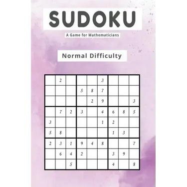 Sudoku A Game for Mathematicians Normal Difficulty