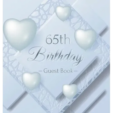 65th Birthday Guest Book: Keepsake Gift for Men and Women Turning 65 - Hardback with Funny Ice Sheet-Frozen Cover Themed Decorations & Supplies, Perso