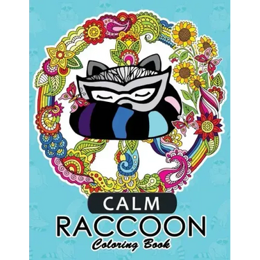Calm Raccoon Coloring Book for Adults