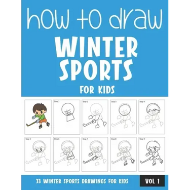 How to Draw Winter Sports for Kids - Vol 1