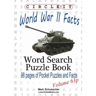 Circle It, World War II Facts, Pocket Size, Word Search, Puzzle Book