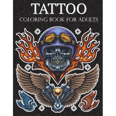 Tattoo Coloring Book: Hand-Drawn Set of Old School Stress Relieving, Relaxing and Inspiration Adult (Adult Coloring Pages)