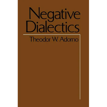 Negative Dialectics