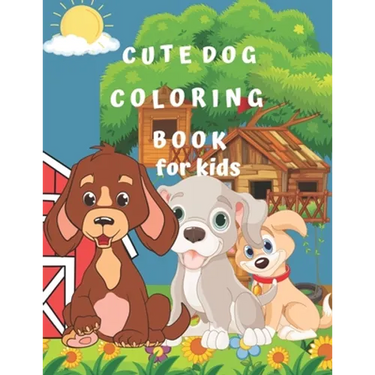 Cute Dog Coloring Book for Kids