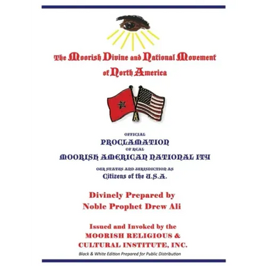 Official Proclamation of Real Moorish American Nationality: Black and White Edition Prepared for Public Distribution