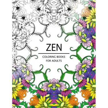 Zen Coloring Books For Adults: Adult Coloring Book (Art Book Series)