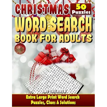 Christmas Word Search: Christmas Word Search Books for Adults and Children. Extra Large Print Word Search Puzzles, Clues & Solutions.: Can Yo