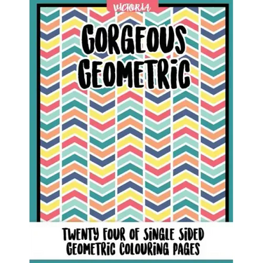 Gorgrous Geometric: 24 of single sided geometric coloring pages