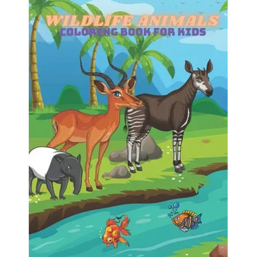 WILDLIFE ANIMALS - Coloring Book For Kids