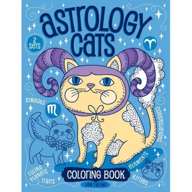 Astrology Cats Coloring Book
