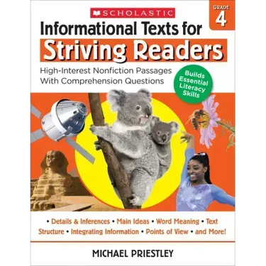 Informational Texts for Striving Readers: Grade 4: High-Interest Nonfiction Passages with Comprehension Questions