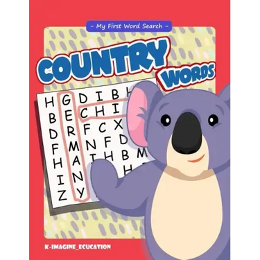 My First Word Search - Country Words: Word Search Puzzle for Kids Ages 4 -6 Years
