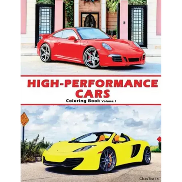 High-Performance Cars: A Coloring Book of Cars
