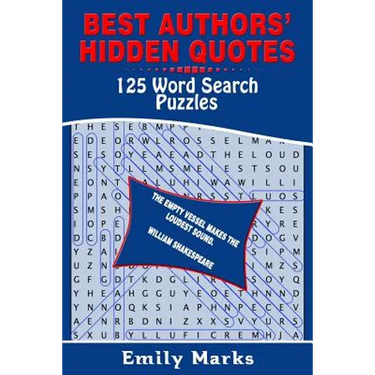 Best Authors' Hidden Quotes - 125 Word Search Puzzles