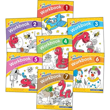 Jolly Phonics Workbooks 1-7: In Print Letters (American English Edition)
