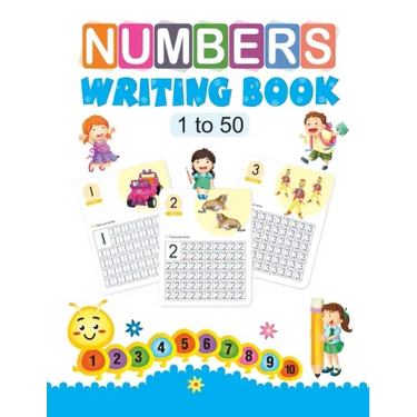 Number Writing Book: 1 to 50