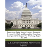 Report on Lake Sidney Lanier, Forsyth, Gwinnett, Hall, and Lumpkin Counties, Georgia: EPA Region IV, Working Paper No. 293