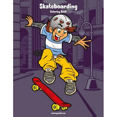 Skateboarding Coloring Book 1