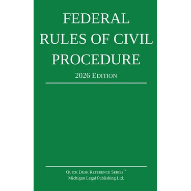 Federal Rules of Civil Procedure; 2026 Edition: With Statutory Supplement
